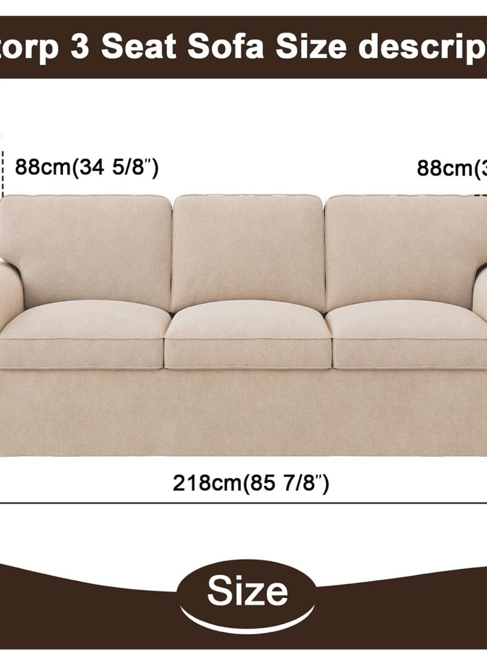 Ikea Light Cream Sofa Cover - Packaged - Picture 3 of 6